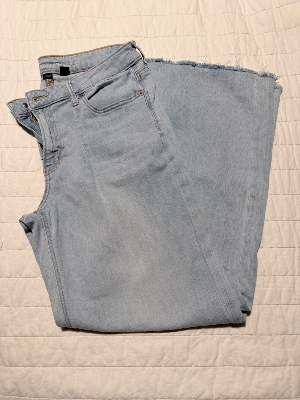 American Eagle Outfitters Light Blue Wide Leg Jeans